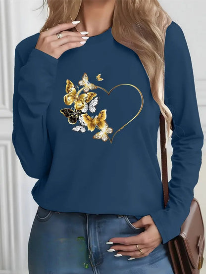 Sommerfuglhjerte Sweatshirt | Sammen mot diabetes