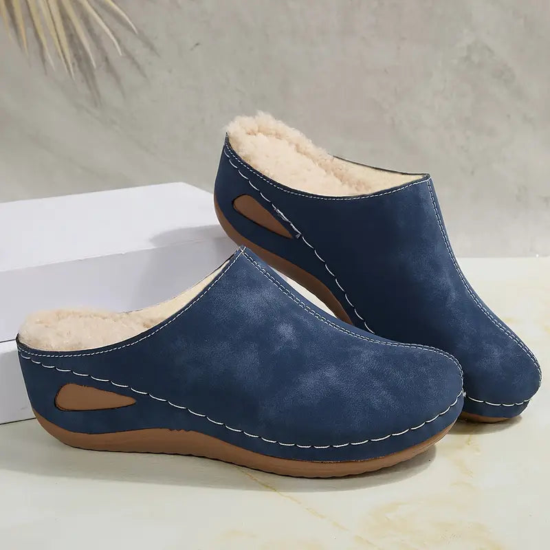 Joanne™ - Vinterplysj-sandaler